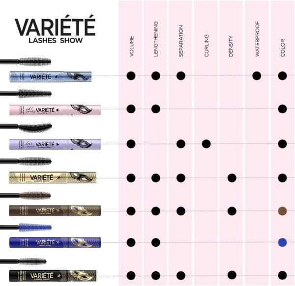 ⁦Eveline Cosmetics Variete Lashes Show Mascara⁩ - الصورة ⁦11⁩