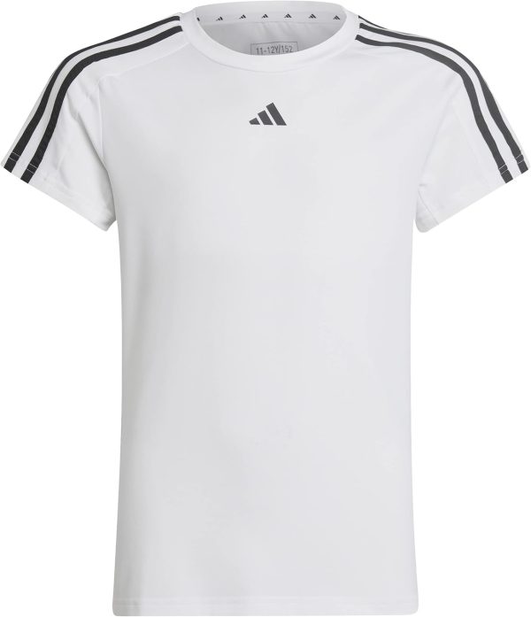 adidas female Junior Train Essentials Aeroready 3-stripes Slim-fit Training T-shirt