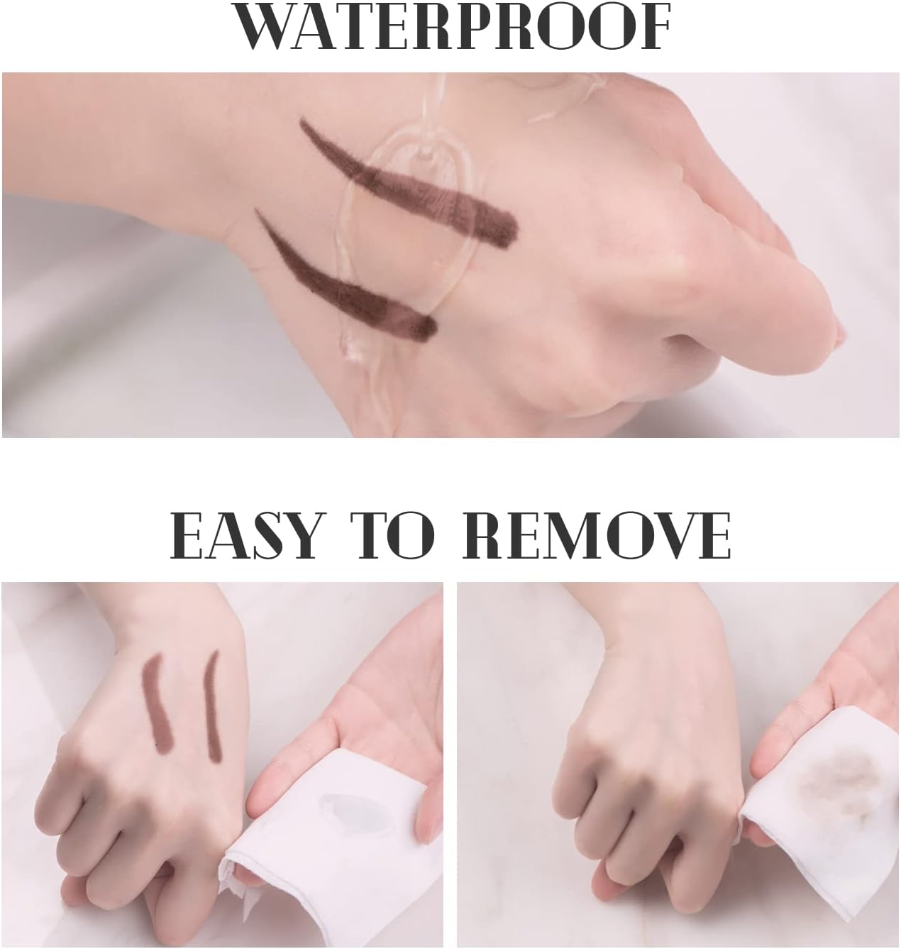 Music Flower Eyebrow Pencil Double Head Long-lasting Eye Makeup outlining and filling Creates Natural Looking Brows (1# Dark Brown) 3 Music Flower Eyebrow Pencil Double Head Long-lasting Eye Makeup outlining and filling Creates Natural Looking Brows (1# Dark Brown) - الصورة 3