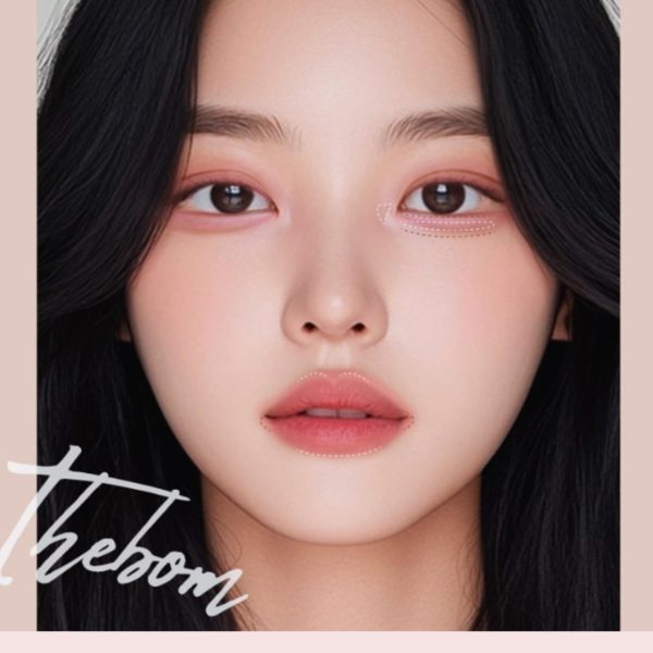 ⁦[thebom] AegyoSal Eyeliner Under-Eye Enhancing Pencil Highlighter Eye Makeup (Pink Rosy+Salmon Pink)⁩ - الصورة ⁦8⁩
