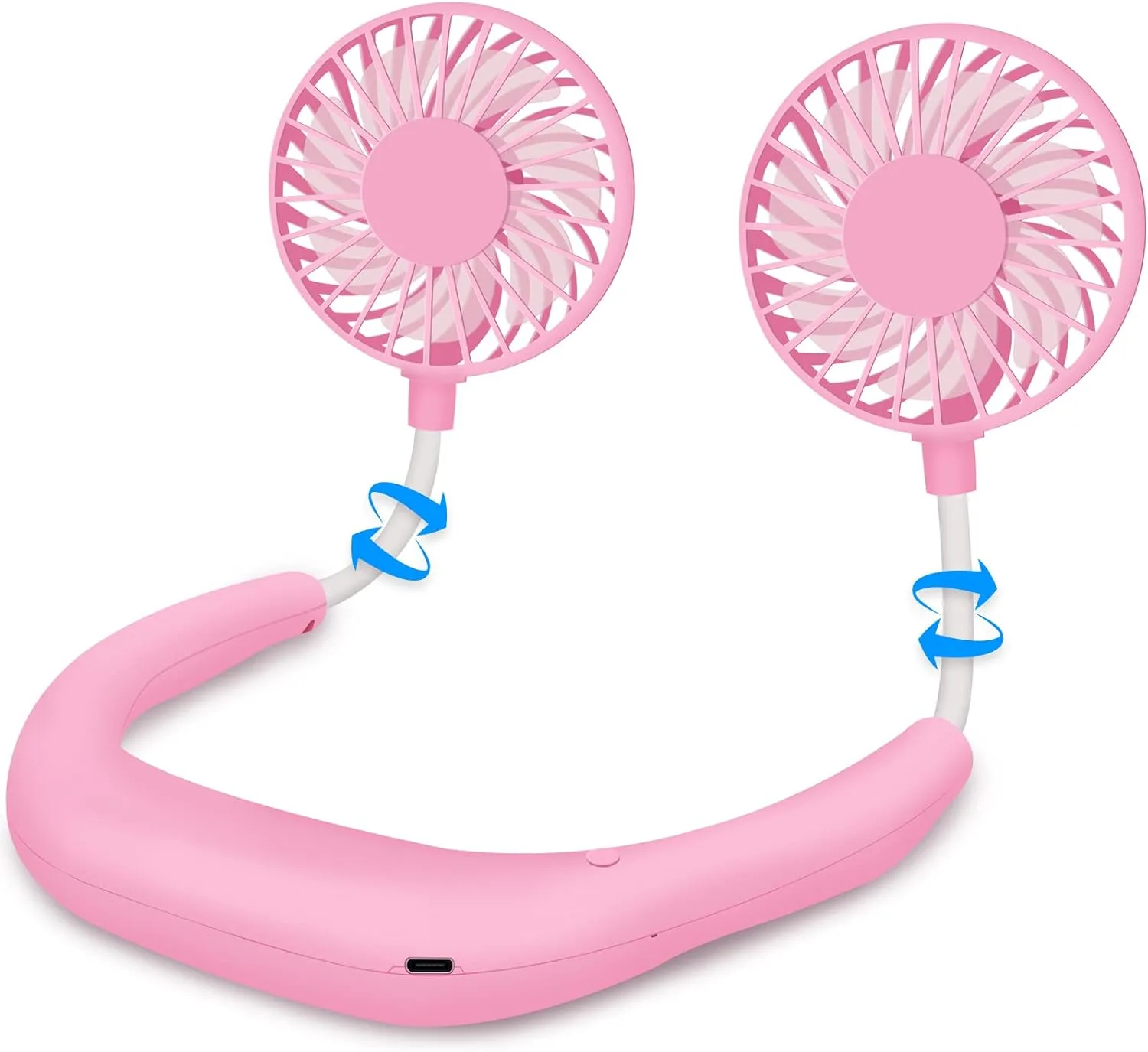 SZ-Jiaoyu Mini Handheld USB Facial Fan for Hands-Free Sports, Mini Cooling Fan Around Your Neck for Travel, Office, Home Room, Outdoor Sports, 300x190 Multi Color