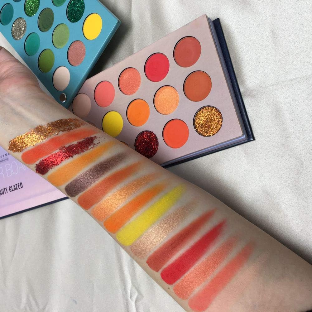 ColorfulLaVie Beauty Glazed Meet You Match 60 Colors Shimmer Matte and Glitter Eye Shadow Tray Soft Creamy Texture Blendable Long Lasting Color Board Travel Size Waterproof Eyeshadow Makeup Palette 5 ColorfulLaVie Beauty Glazed Meet You Match 60 Colors Shimmer Matte and Glitter Eye Shadow Tray Soft Creamy Texture Blendable Long Lasting Color Board Travel Size Waterproof Eyeshadow Makeup Palette - الصورة 5