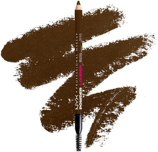⁦NYX Professional Makeup Powder Louder, Brow Pencil, 12HR Wear, Buildable Micro-Fibers, Espresso⁩ - الصورة ⁦3⁩