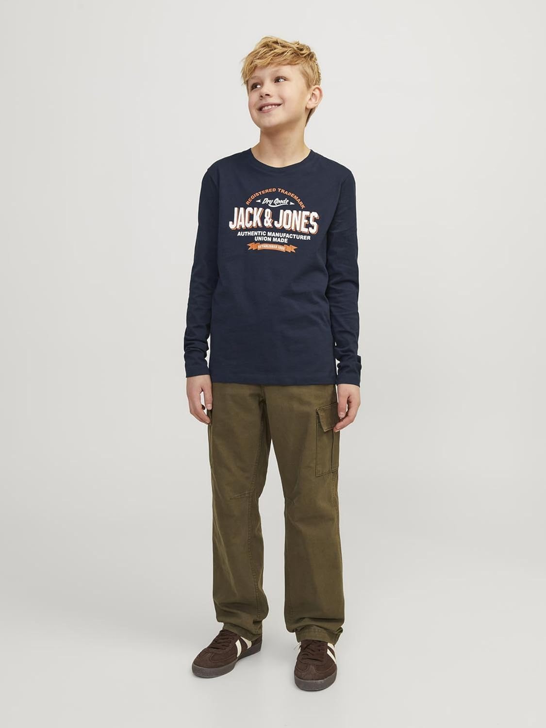 JACK & JONES Boys LOGO TEE LS O-NECK 2 COL JNR T-Shirt 7 JACK & JONES Boys LOGO TEE LS O-NECK 2 COL JNR T-Shirt - الصورة 7