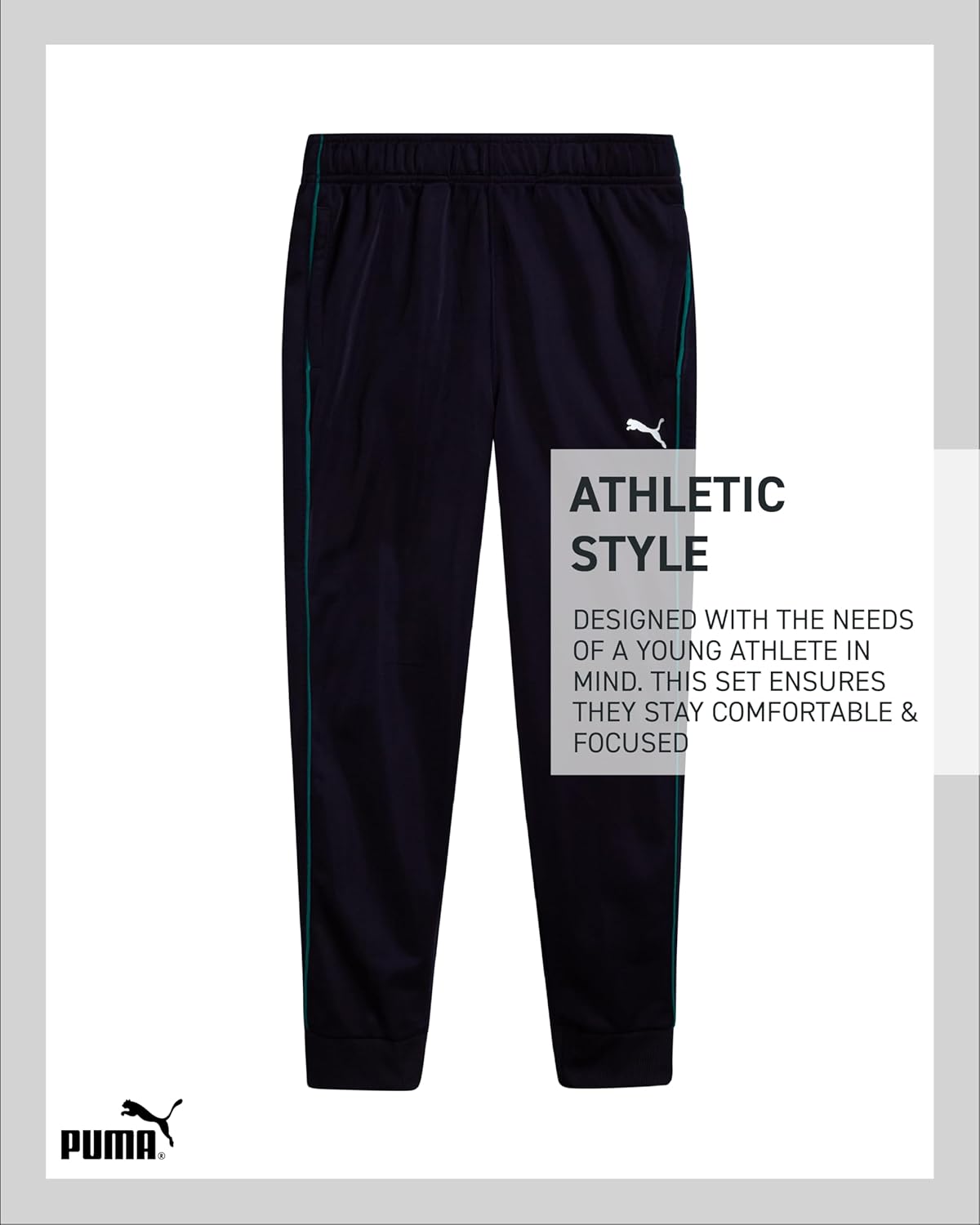 طقم سروال للأولاد - طقم ملابس رياضية من التريكو، سويت شيرت بسحاب وسروال رياضي اكتيف - طقم ملابس رياضية للأولاد من بوما، لعمر 4-16 عامًا، قطعتين 6 طقم سروال للأولاد - طقم ملابس رياضية من التريكو، سويت شيرت بسحاب وسروال رياضي اكتيف - طقم ملابس رياضية للأولاد من بوما، لعمر 4-16 عامًا، قطعتين - الصورة 6