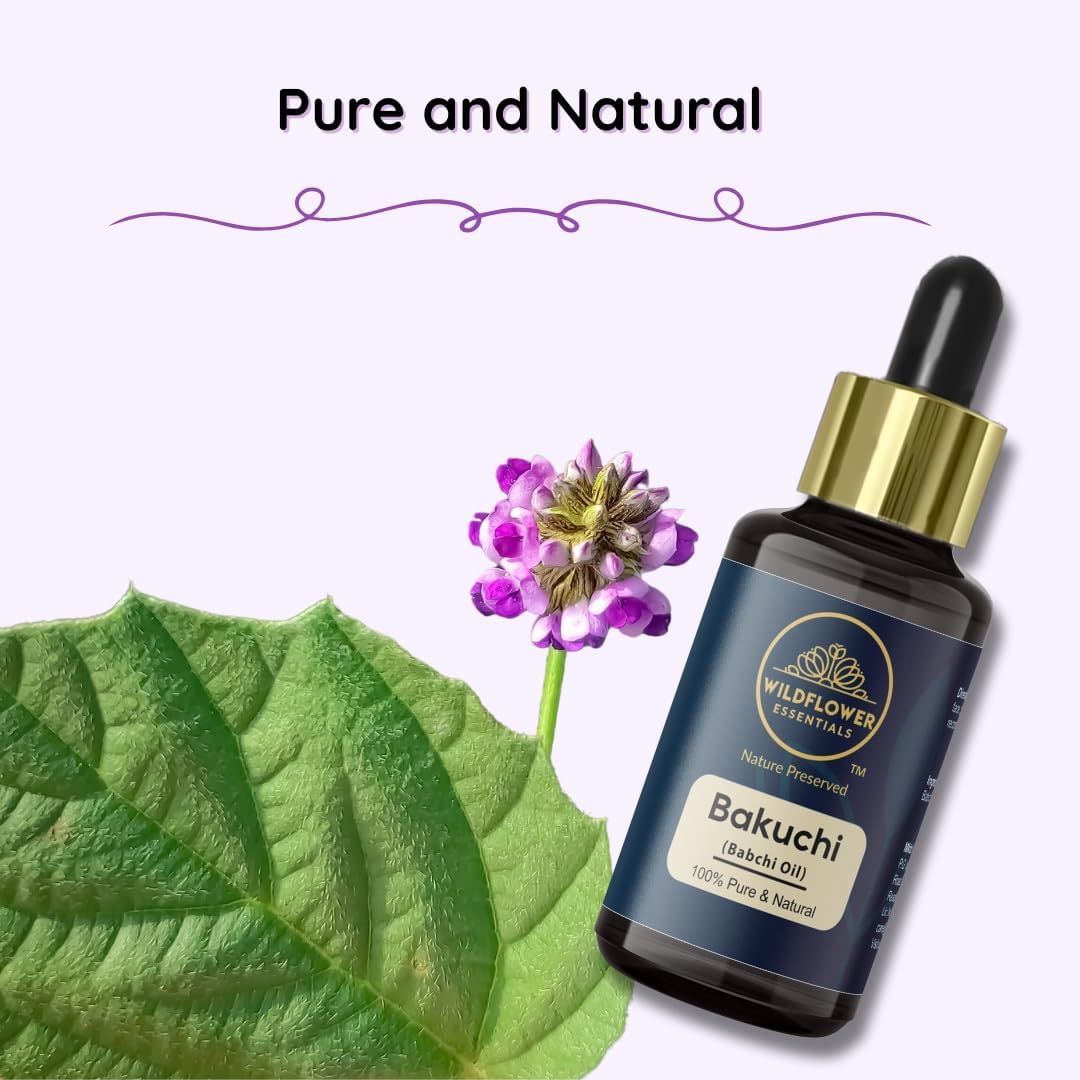Wildflower Essentials Bakuchi Oil (Babchi) Cold Pressed Pure & Natural for Skin, Hair with Glass Dropper 30ml 2 Wildflower Essentials Bakuchi Oil (Babchi) Cold Pressed Pure & Natural for Skin, Hair with Glass Dropper 30ml - الصورة 2