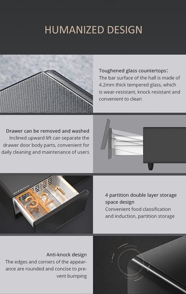 Smart Cabinet with Compact Refrigerator (130L, White) 7 Smart Cabinet with Compact Refrigerator (130L, White) - الصورة 7