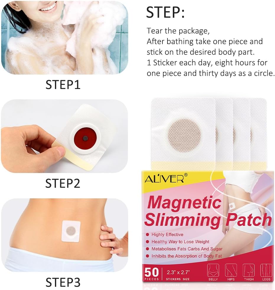 Slimming Patch, Weight Loss Patch, 50 Pcs Fat Burning Patches for Belly Fat, Waist Slimming, Anti-Cellulite, Fast and Gentle Fat Reduction,Belly Button Patches 5 Slimming Patch, Weight Loss Patch, 50 Pcs Fat Burning Patches for Belly Fat, Waist Slimming, Anti-Cellulite, Fast and Gentle Fat Reduction,Belly Button Patches - الصورة 5