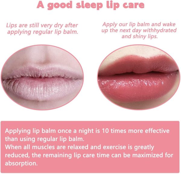 ⁦NALACAL Lip Scrub Exfoliator and Moisturizer, Natural Lip Care for Dry and Cracked Lips, Peach Sugar Lip Scrub for Hydration and Smoothness, Gentle Lip Care with Lip Brush⁩ - الصورة ⁦6⁩