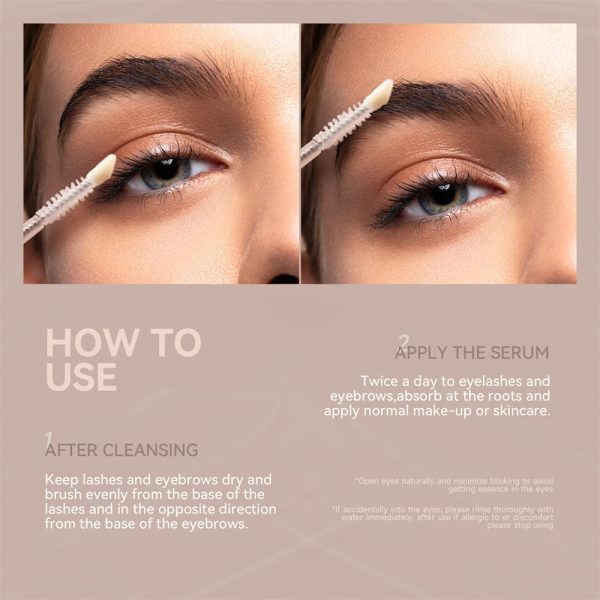 ⁦Eyelash Growth Serum | Lash Serum for Longer, Fuller, and Thicker Lashes | 3ML Eyelash Boosting Formula⁩ - الصورة ⁦7⁩