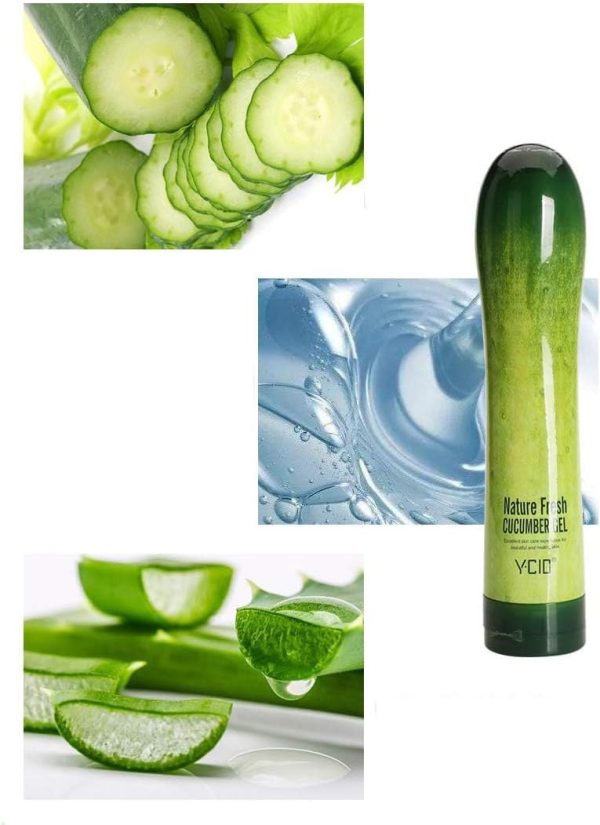 ⁦1PC Natural Fresh Cucumber Gel - Exclusive Skin Care Experience for Beautiful Great Skin, 250ml⁩ - الصورة ⁦3⁩