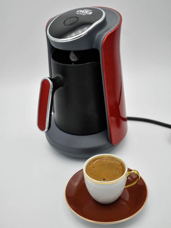 ⁦Arzum Okka Minio Turkish Coffee Machine, Black/Red, Ok004-N, min 2 yrs warranty⁩ - الصورة ⁦4⁩