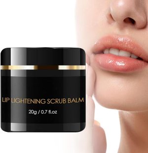 GEEKOL Lip Lightening Scrub Balm Remove Dull Lips Moisturizing Reduce Pigmentation Black Lips Anti-Drying Remove Dead Skin Lip Care