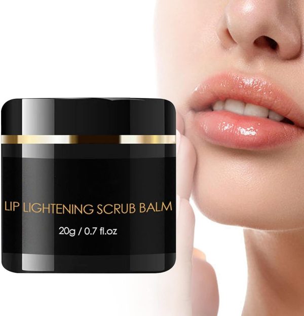 GEEKOL Lip Lightening Scrub Balm Remove Dull Lips Moisturizing Reduce Pigmentation Black Lips Anti-Drying Remove Dead Skin Lip Care