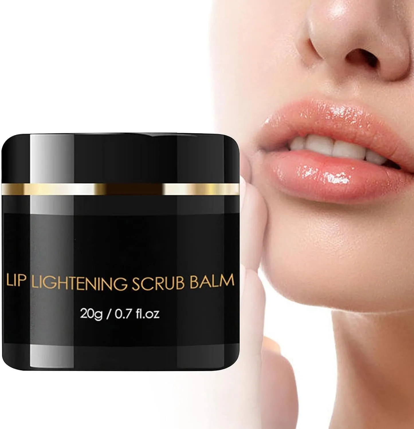 GEEKOL Lip Lightening Scrub Balm Remove Dull Lips Moisturizing Reduce Pigmentation Black Lips Anti-Drying Remove Dead Skin Lip Care