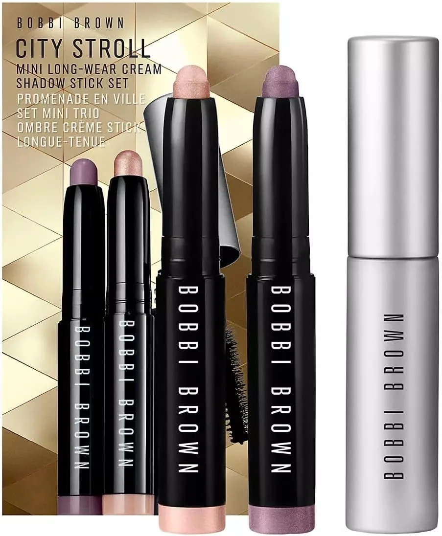 Bobbi Brown - City Stroll Mini Long Lasting Cream Shadow Stick Set - Rose Gold & Mauve with Smoky Eye Mask