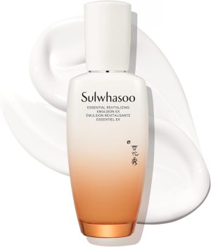 Sulwhasoo Essential Comfort Balancing Emulsion - Moisturizing Korean Emulsion for Dry & Sensitive Skin, Hydrating, Soothing, Nourishing & Softening - 4.22 fl. oz.