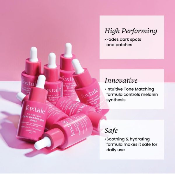 ⁦FoxTale (Pack Of 2) 3% Tranexamic Acid&Peptide Serum For Pigmentation|Reduces Marks&Hyperpigmentation|Fades Dark Spots|Brightens And Evens Out Skin Tone|All Skin Types|Men And Women - 30 Ml⁩ - الصورة ⁦2⁩