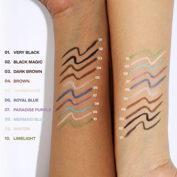 ⁦L.A. Girl Glide Gel Eyeliner Pencil – Brown Long-Lasting, Smudge-Proof, Smooth Application, Waterproof Formula for All-Day Wear, Intense Pigment, Cruelty-Free Eye Makeup, 1.2g⁩ - الصورة ⁦6⁩
