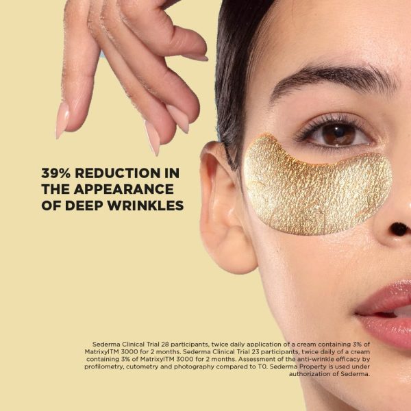 ⁦Skin Republic Matrixyl 3000 3% Under Eye Mask Patch | Reduces Deep Wrinkles & Improves Skin Texture | Boosts Elasticity and Firmness (Pack of 2 Pairs)⁩ - الصورة ⁦4⁩