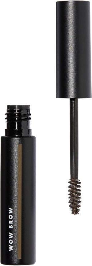 e.l.f. Wow Brow Gel, Volumizing, Buildable, Wax-Gel Hybrid, Creates Full, Voluminous-Looking Brows, Locks Brow Hairs In Place, Neutral Brown