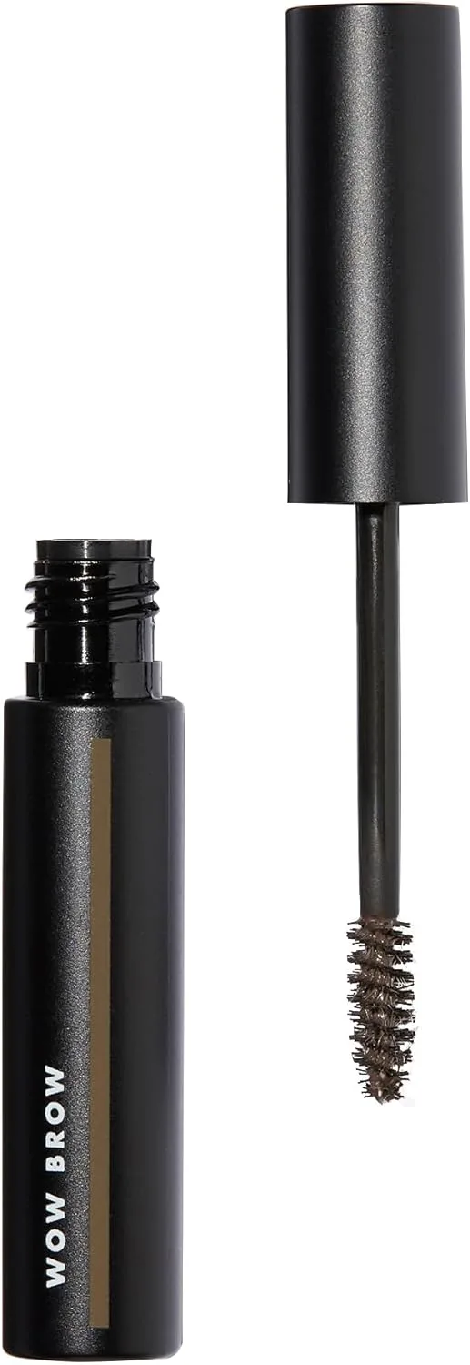 e.l.f. Wow Brow Gel, Volumizing, Buildable, Wax-Gel Hybrid, Creates Full, Voluminous-Looking Brows, Locks Brow Hairs In Place, Neutral Brown