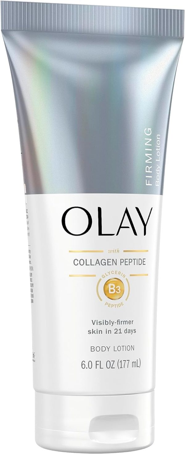 ⁦Olay Firming & Hydrating Hand and Body Lotion with Collagen, 6 fl oz (Pack of 3)⁩ - الصورة ⁦7⁩