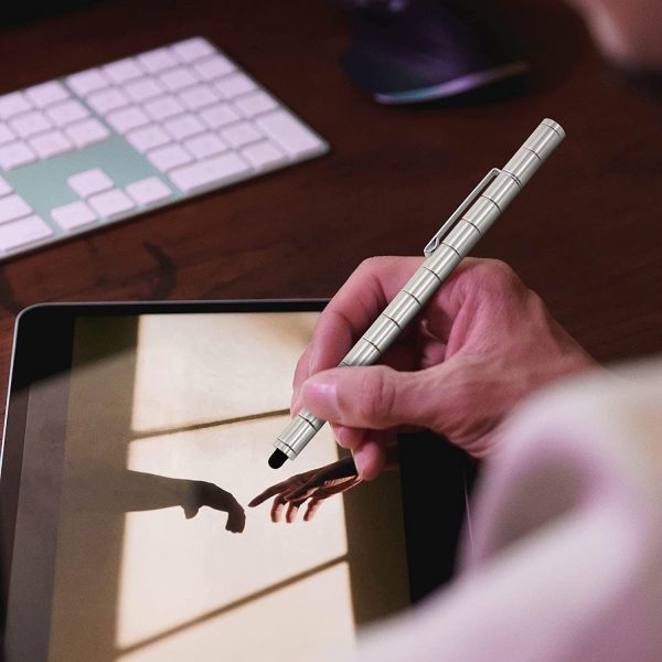 ⁦X spring Fidget Pen - Magnetic Pen with 13 Rings, Magnet Pen for Creative Writing, Intellectual Learning & Stress Reduction, Ideal Magnetic Fidget Toy & Fidget Magnets Gifts for Family or Friends⁩ - الصورة ⁦6⁩