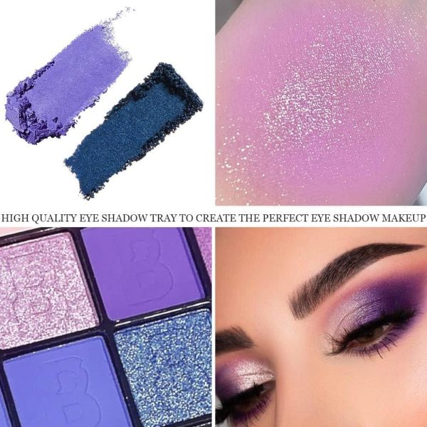 ⁦X spring Eyeshadow Palette, 16 Colors Matte Glitter Eyeshadow, Long Lasting Waterproof Blendable Eye Shadow Palette, Colorful Eye Shadow Pallet Make Up for Women and Girls⁩ - الصورة ⁦3⁩