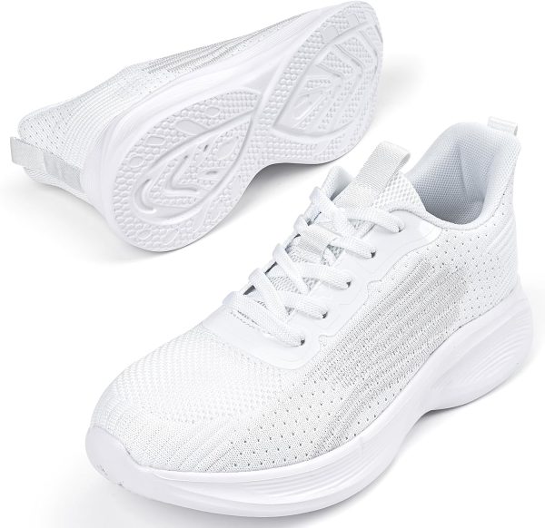 ⁦MrToNo Womens Sneakers Ultra Lightweight Breathable Walking Shoes Athletic Running Shoes Casual Gym Workout Sports Tennis Shoes⁩ - الصورة ⁦5⁩