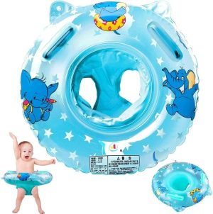 LinJie Baby Pool Float,Baby Swimming Float Ring,Inflatable Swimming Ring with Float Seat for 6 Months-6 Years Children