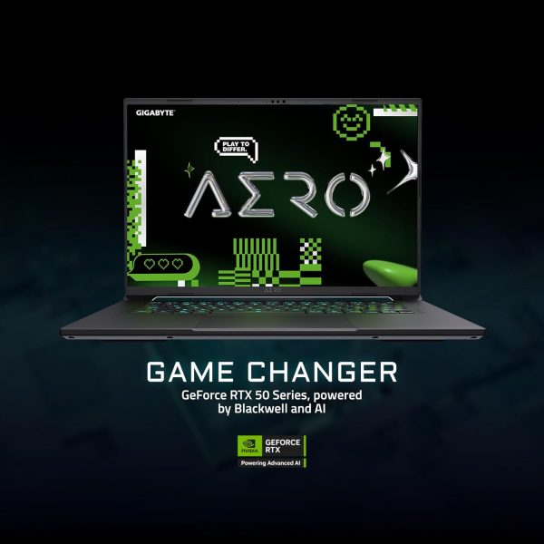 ⁦GIGABYTE - AERO X16-165Hz 2560x1600 WQXGA - NVIDIA GeForce RTX 5050 - AMD Ryzen AI 7 350-1TB SSD with 16GB DDR5 RAM - Windows 11 Home AERO X16 1TH93USC94AH⁩ - الصورة ⁦5⁩