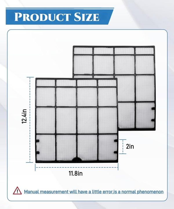 ⁦2 Pcs 4007597 Mini Split Air Filter Replacement Compatible with Daikin Mini Split Units⁩ - الصورة ⁦4⁩