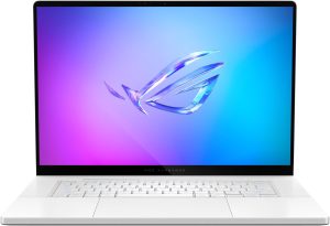 Asus ROG Zephyrus G16" 2.5K (2560 x 1600) GU605WI-R9321G, AMD Ryzen AI 9 HX370 up to 50TOPS, 12-Core, RTX4070 (8GB GGR6), 32GB RAM DDR5,1TB PCIe NVMe,Backlit Key 1-Zone RGB,ROG Sleeve,Win 11.White