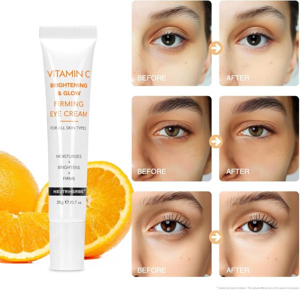 ⁦Neutriherbs Eye Cream Vitamin C Eye Gel for Dark Circles and Puffiness Repair Under Eye Cream with Hyaluronic Acid 20g e/0.7 oz.⁩ - الصورة ⁦6⁩