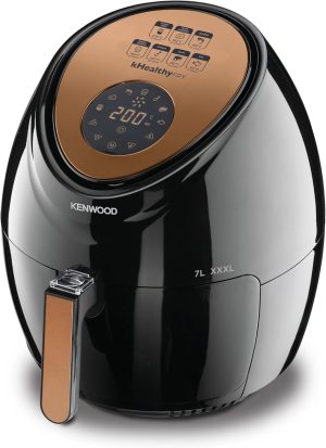 KENWOOD Digital Air Fryer XXXL 7.0L 2.5Kg 1800W With Rapid Hot Air Circulation For Frying, Grilling, Broiling, Roasting, Baking And Toasting HFP72.000BK Black
