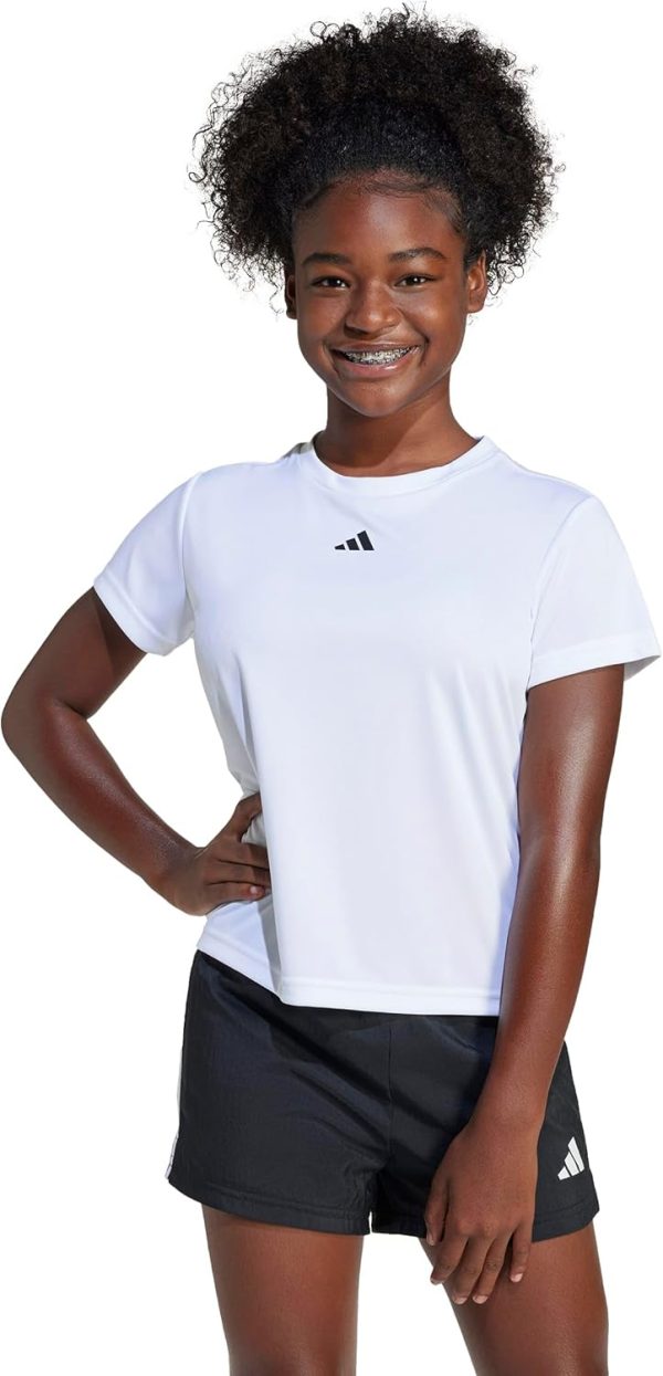 ⁦adidas Girls Train Essentials Regular Fit Logo Training T-Shirt Kids T-Shirt⁩ - الصورة ⁦2⁩