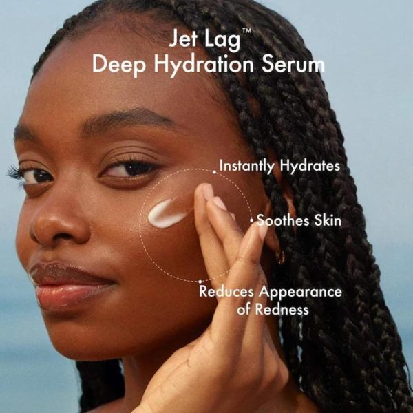 ⁦Summer Fridays Jet Lag Essentials Skincare Set - Travel Size Skincare Kit Including Jet Lag Eye Patches, Hydration Mist, Deep Hydration Face Serum & Mask (4 Count)⁩ - الصورة ⁦4⁩