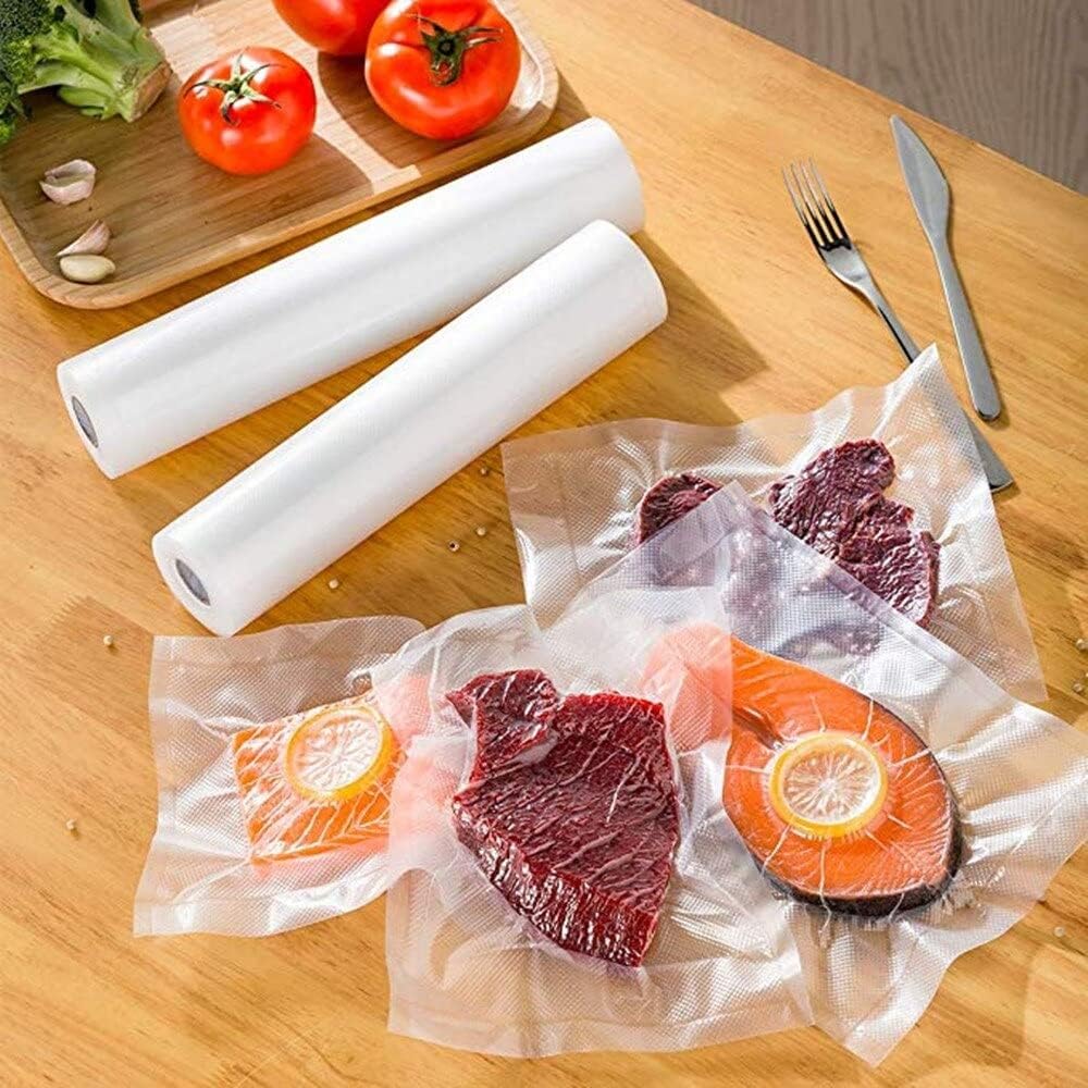 CoralBlue Vacuum Sealer Rolls Compatible with Foodsaver & others- Embossed Vacuum Sealer Bags Make Own Size for Sous Vide or Food Storage (22cm x 15m) 6 CoralBlue Vacuum Sealer Rolls Compatible with Foodsaver & others- Embossed Vacuum Sealer Bags Make Own Size for Sous Vide or Food Storage (22cm x 15m) - الصورة 6
