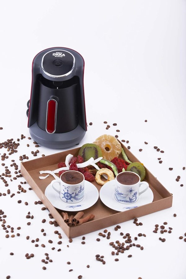 ⁦Arzum Okka Minio Turkish Coffee Machine, Black/Red, Ok004-N, min 2 yrs warranty⁩ - الصورة ⁦3⁩