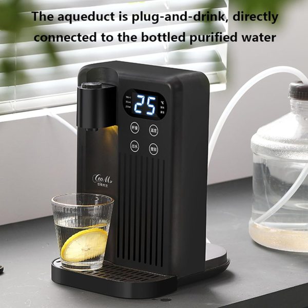 ⁦3 L Countertop Instant Hot Water Dispenser 3-Sec quick heating direct drinking machine small water purifier Adjustable Temperature，Portable Automatic Hot Water Home Office Dorm (White)⁩ - الصورة ⁦6⁩