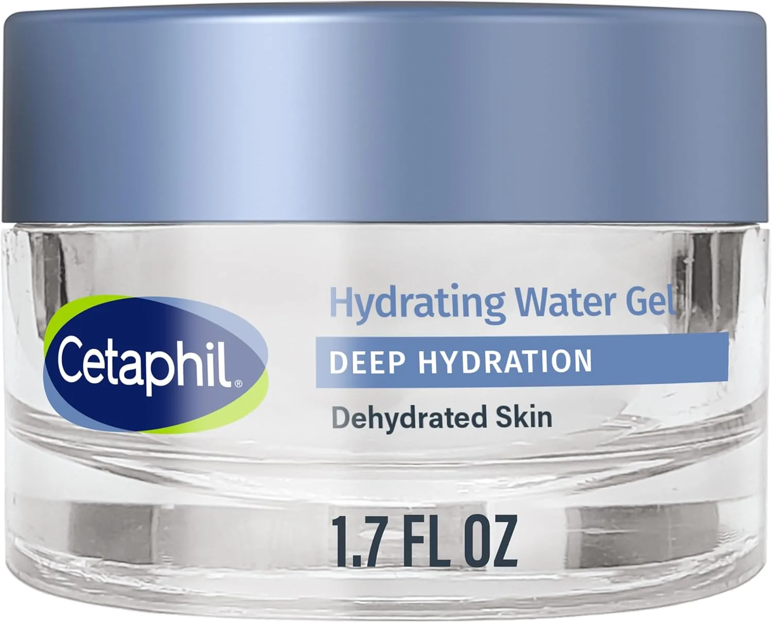 Cetaphil Deep Hydration Skin Restoring Water Gel with Hyaluronic and Polyglutamic Acid, Face Moisturizer, 72 Hour Hydration, For Dry, Dehydrated Sensitive Skin, Fragrance Free, 1.7 oz, Fragrance Free
