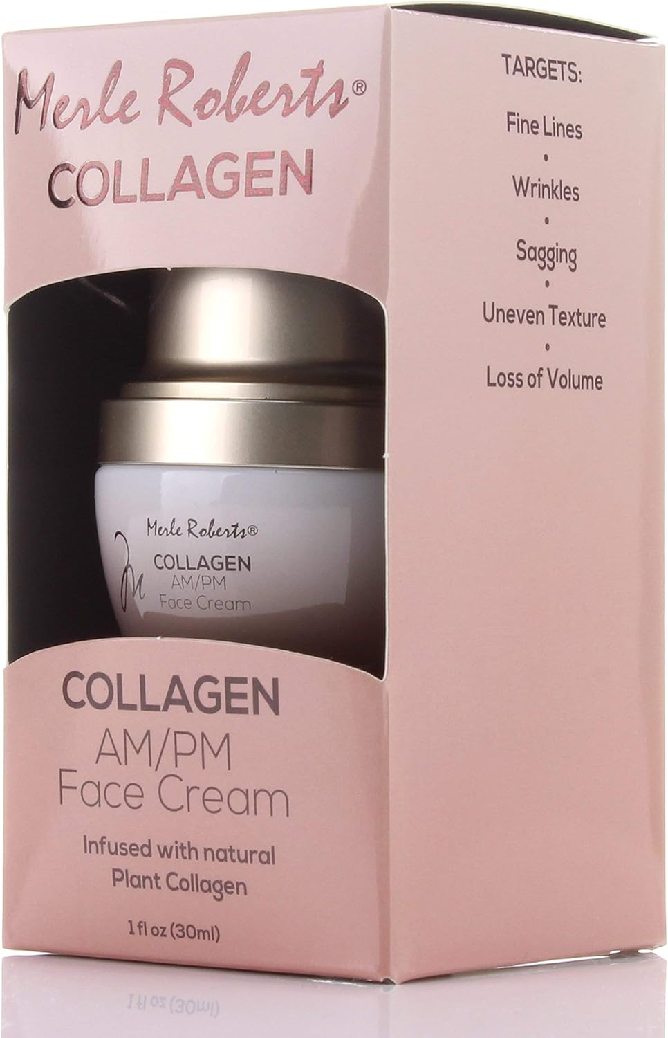 Merle Roberts Day and Night Face Cream with Collagen. Anti-Aging face cream for Wrinkles, Fine Lines, Uneven Skin Tone, and Dry Skin. 1 fl oz (1 Fl Oz (Pack of 1)) 2 Merle Roberts Day and Night Face Cream with Collagen. Anti-Aging face cream for Wrinkles, Fine Lines, Uneven Skin Tone, and Dry Skin. 1 fl oz (1 Fl Oz (Pack of 1)) - الصورة 2