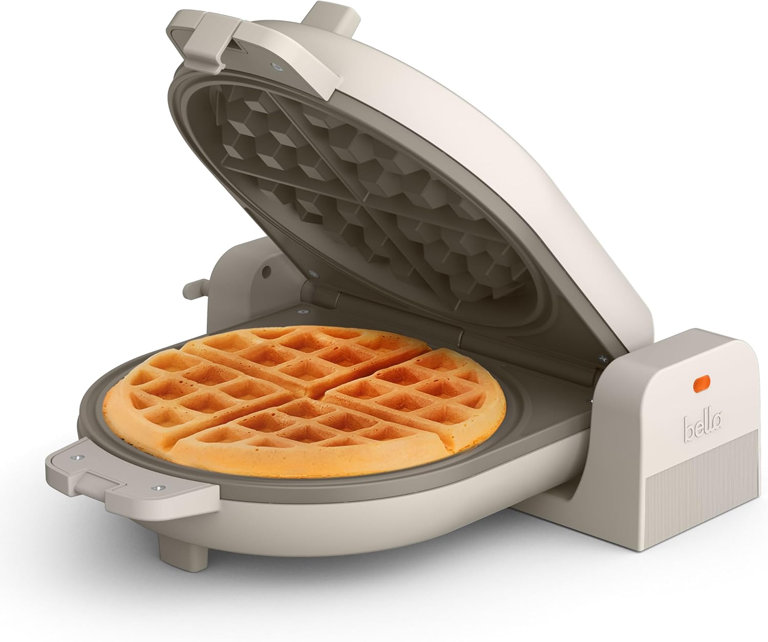 Bella Flip-n-Store EverGood™ Ceramic Nonstick Coating Waffle Maker, Fits Anywhere™ Cookware, Power Indicator Light, Cool Handle & Wrap 1 Bella Flip-n-Store EverGood™ Ceramic Nonstick Coating Waffle Maker, Fits Anywhere™ Cookware, Power Indicator Light, Cool Handle & Wrap