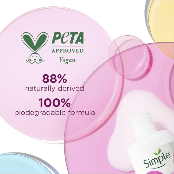 ⁦Simple 10% Niacinamide Booster Serum - Face Serum with Vitamin B3 & B5 – Evens Skin Tone & Texture, Strengthens Skin Barrier, For All Skin Types Including Sensitive Skin 30 ml⁩ - الصورة ⁦5⁩
