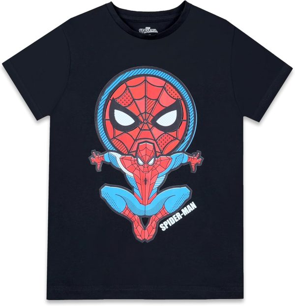 Marvel Boys Marvel Spiderman Kids Boys Short Sleeves T-Shirt Western (pack of 1)