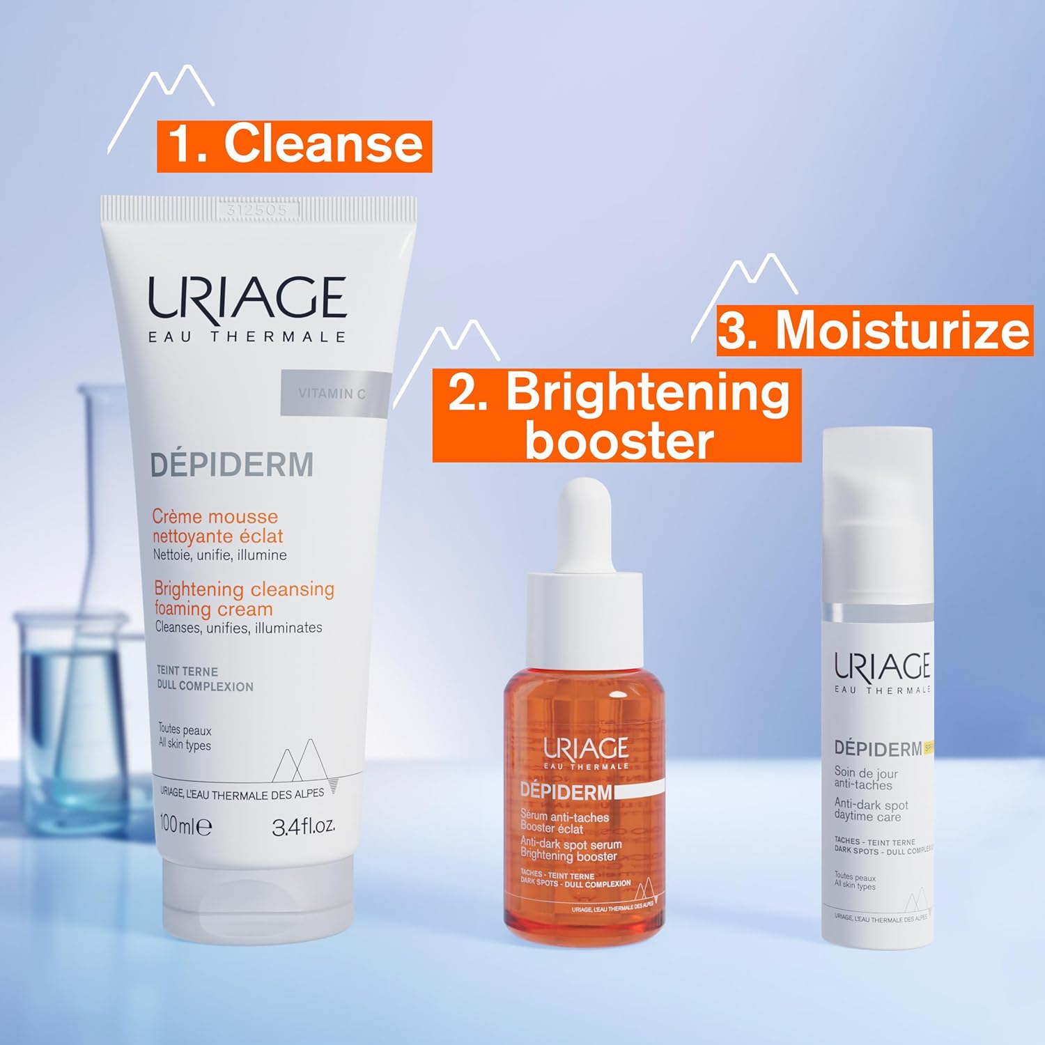 Uriage Depiderm Anti-Dark Spot Face Cream With Vitamin C, AHA, Niacinamide & SPF50+ Reduces Melasma & Boosts Radiance | Day Cream for Bright Skin | Reduces Dark Spots | Dermat Recommended | 30 ml 6 Uriage Depiderm Anti-Dark Spot Face Cream With Vitamin C, AHA, Niacinamide & SPF50+ Reduces Melasma & Boosts Radiance | Day Cream for Bright Skin | Reduces Dark Spots | Dermat Recommended | 30 ml - الصورة 6