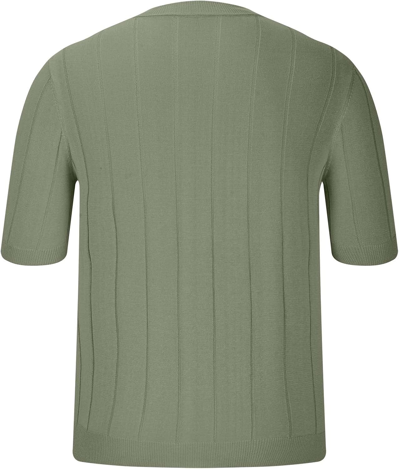 Men's Casual Rib Knit Short Sleeve T Shirts Crew Neck Basic T-Shirt Slim Fit Solid Breathable Workout Tee Tops 3 Men's Casual Rib Knit Short Sleeve T Shirts Crew Neck Basic T-Shirt Slim Fit Solid Breathable Workout Tee Tops - الصورة 3