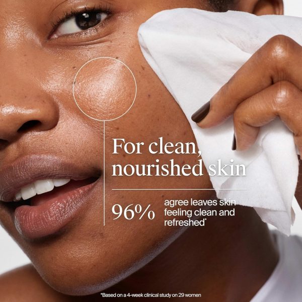 ⁦SKY-TOUCH Makeup Remover Wipes, Gentle and Effective Cleansing Wipes, Daily Facial Wipes,Effectively Removes Waterproof Makeup,Makeup Remover Wipes for Sensitive Skin,Alcohol Free, 120 Wipes（4 pack）⁩ - الصورة ⁦7⁩