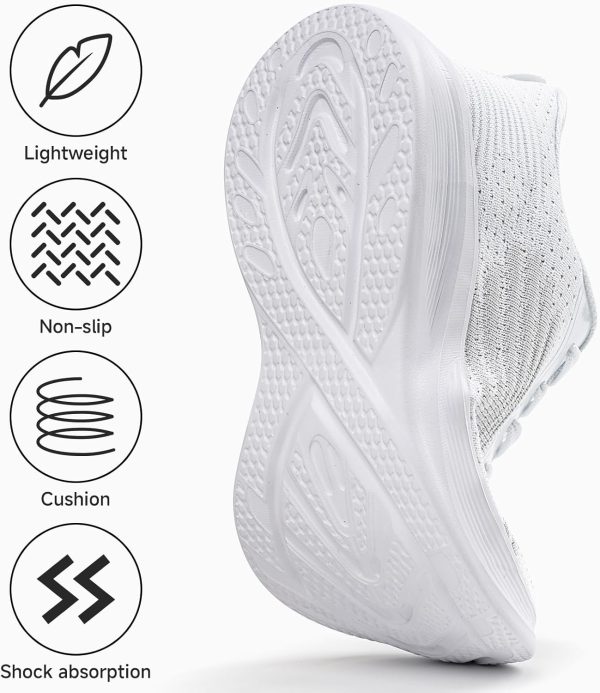 ⁦MrToNo Womens Sneakers Ultra Lightweight Breathable Walking Shoes Athletic Running Shoes Casual Gym Workout Sports Tennis Shoes⁩ - الصورة ⁦3⁩